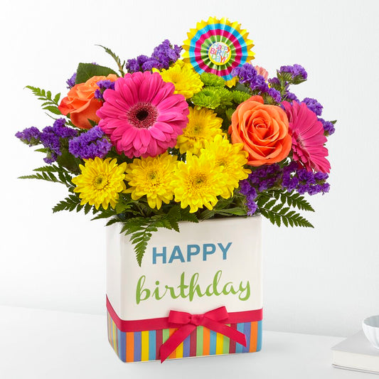 The Happy Birthday Brights Bouquet