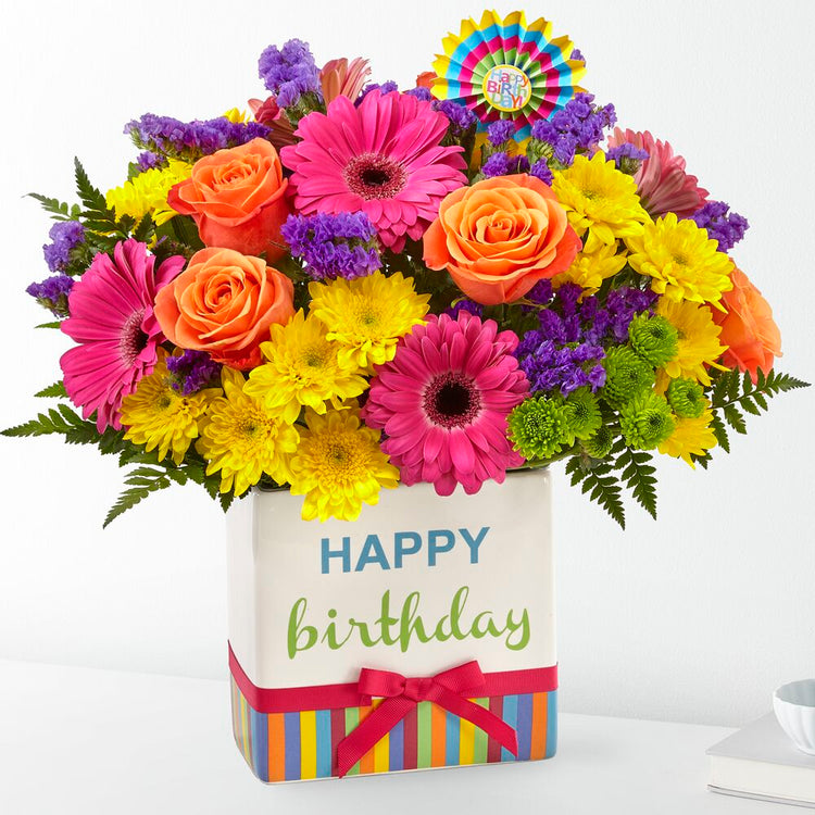 The Happy Birthday Brights Bouquet