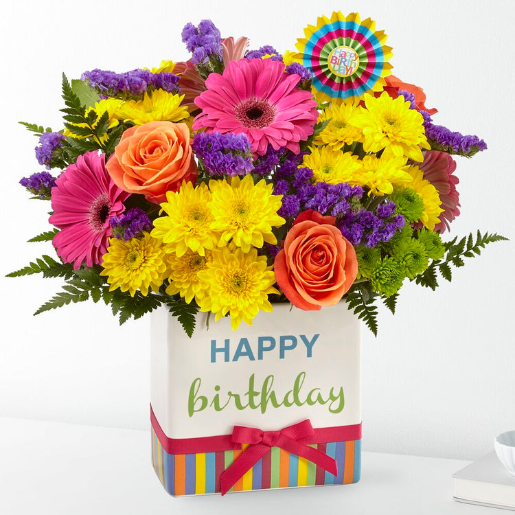 The Happy Birthday Brights Bouquet