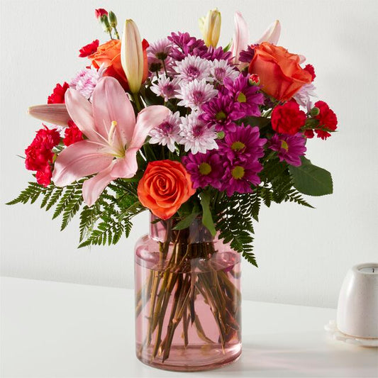 Light of My Life Bouquet - Blush Vase