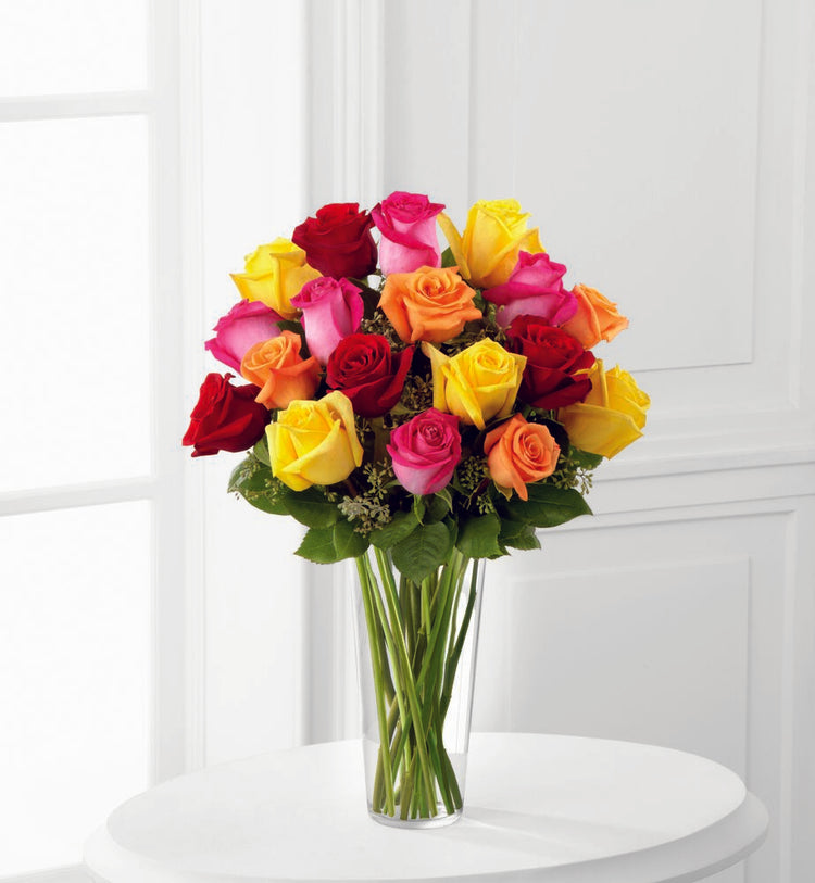 Bright Spark Rose Bouquet