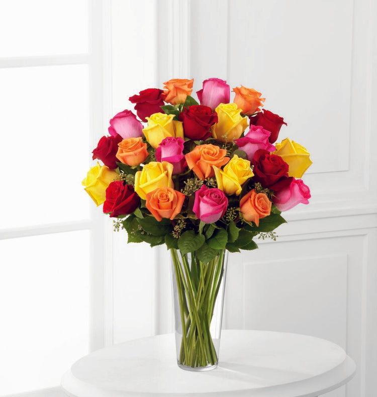 Bright Spark Rose Bouquet