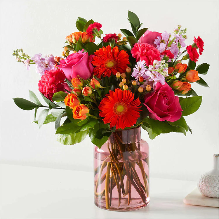 Fiesta Bouquet - Blush Vase