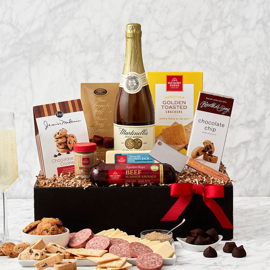 Sparkling Cider & Snacks Gift Box