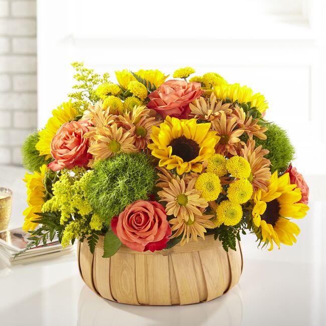 The Harvest Sunflower Basket